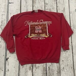 Vintage University of Nebraska Cornhuskers 1995 National Champions Sweatshirt
